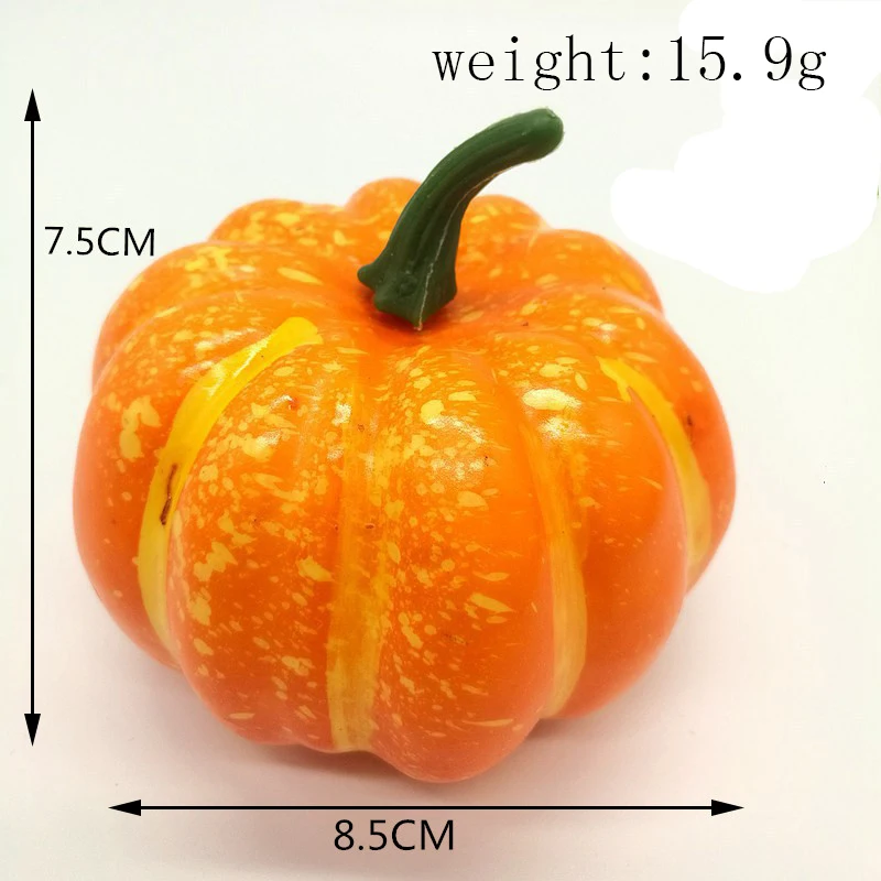 Imitation pumpkin model foamed vegetable photography decoration props fittings cabinets display morning appliances - Цвет: Золотой