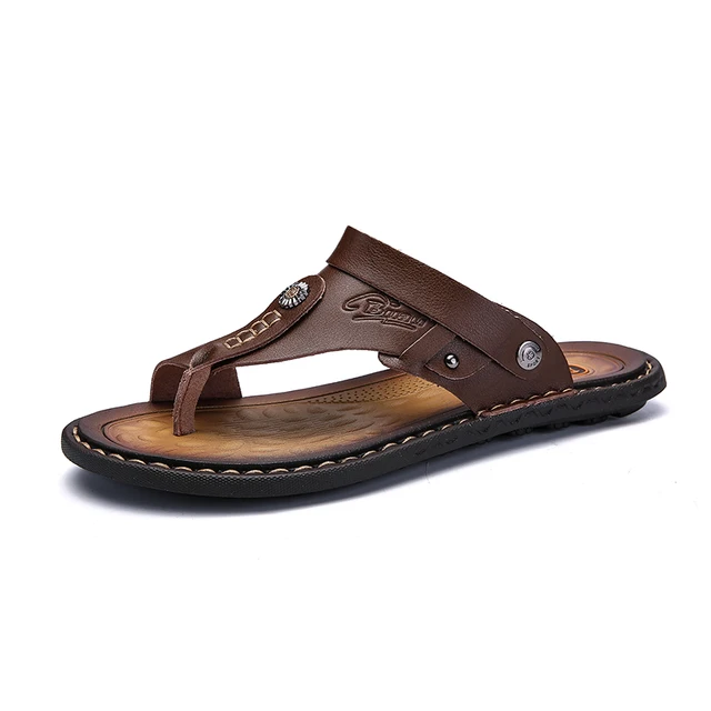 Sandals Genuine Leather Men 