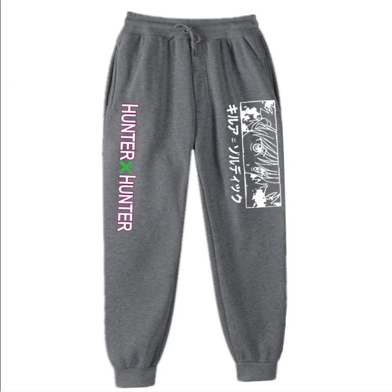 old navy sweatpants Japan Anime Hunter x Hunter Print pants Men's Sweatpants Joggers Lounge Pants Pockets Outdoor Hiking Running Trousers SweatpantS mens jogging bottoms