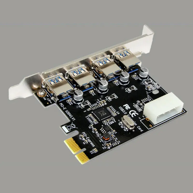 4 порта PCI-E к USB 3,0 концентратор PCI Express карта расширения адаптер 5,0 Гбит/с скорость для настольного ПК