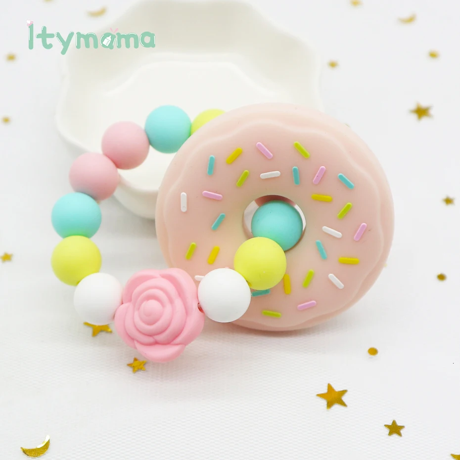 Itymama Прорезыватель для зубов, браслет для зубов, детские игрушки, игрушки для кормления, силиконовые прорезыватели, сделай сам, подарок для новорожденных, детские товары