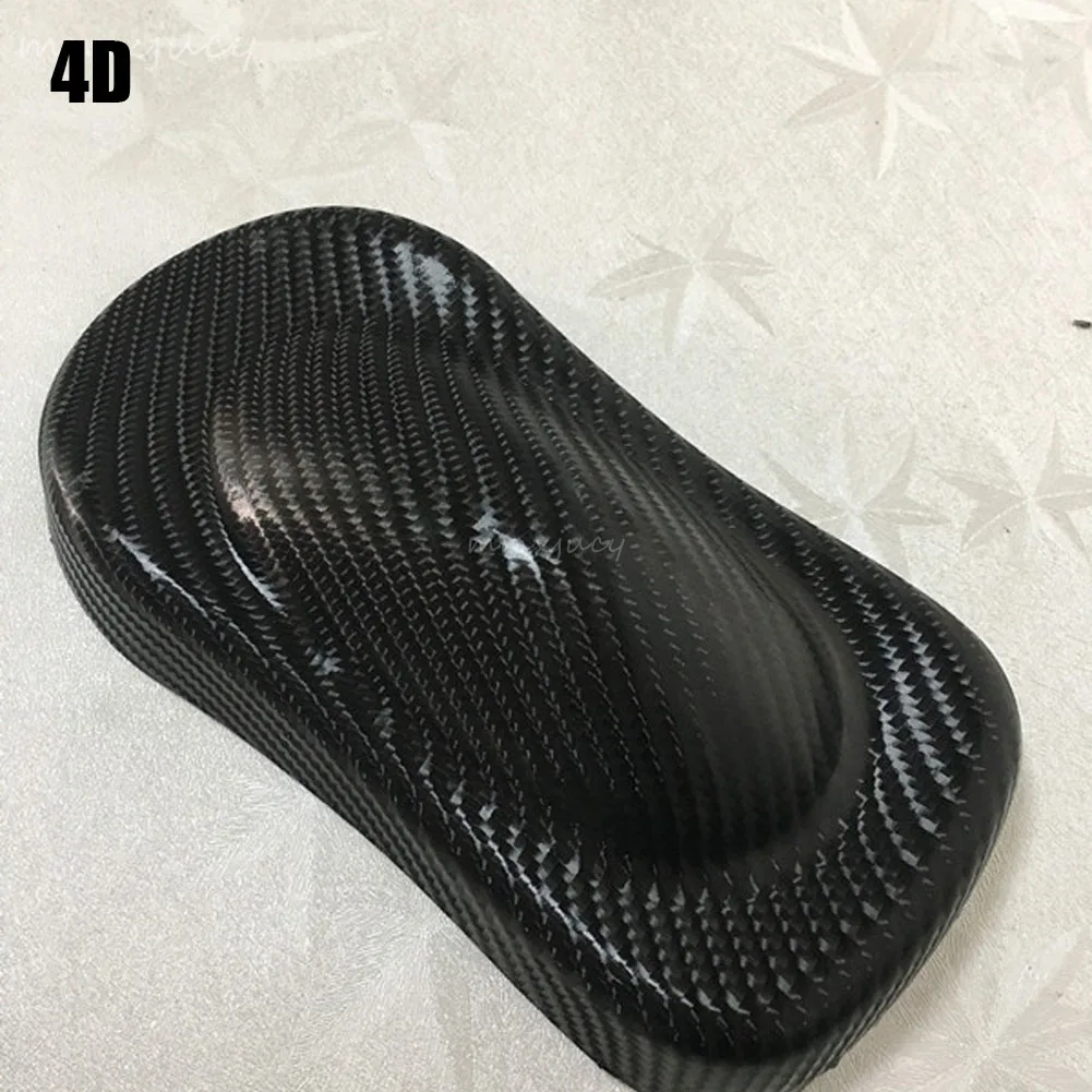 4D Carbon Матовая Глянцевая черная карбоновая пленка для зеркал на крышу, интерьер AB, Центральная колонна, виниловая пленка для автомобиля, грузовика, обёрточная бумага, наклейка, листовая пленка - Название цвета: 4D Carbon
