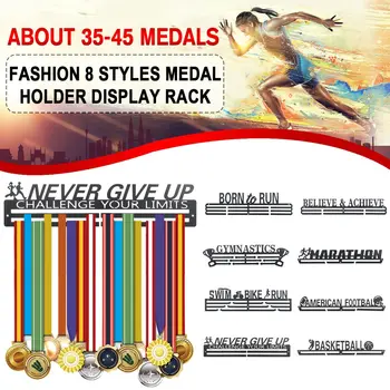 

Medal Hanger Display Rack Holder For Sport Medal Creatives Stainless Steel Wire Medals Hanger Running Swimming for Gift Decor