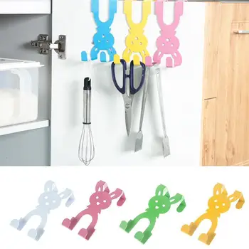 

2Pcs/Set Multipurpose Stainless Steel Hooks Kitchen Home to Bathroom Storage Towel Hanger Cabinet hang Clothes door Hooks H8T1