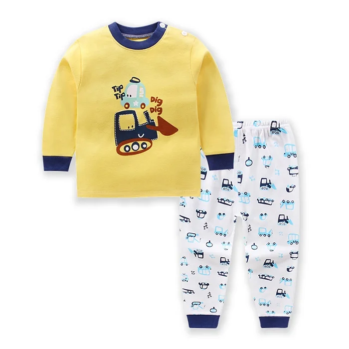 Детская одежда Одежда для маленьких мальчиков Демисезонный с рисунками зверей из мультфильмов для досуга с длинными рукавами футболка+ штаны Одежда для новорожденных девочек для детей; Bebes; комплект - Цвет: H1005