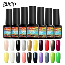Bukio 51 색 젤 네일 래커 컬러 풀 한 에나멜 uv 네일 젤 폴란드어 8ml 네일 아트 네일 데코레이션 용 바니시(China)