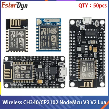 

Wireless Module CH340/CP2102 NodeMcu V3 V2 Lua WIFI Internet of Things Develop Board based ESP8266 with PCB Antenna 50Pcs