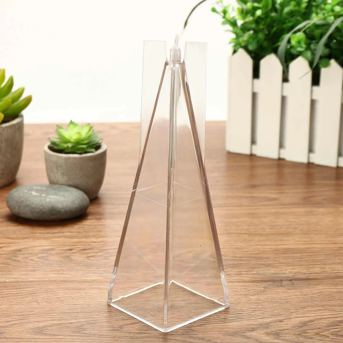 Hexagonal Pyramid DIY ручной работы Свеча Плесень конус прозрачный пластик свеча делая модель Многоразовые Сушеные цветок подсвечник ароматические свечи формируя форму - Цвет: Hexagonal Pyramid
