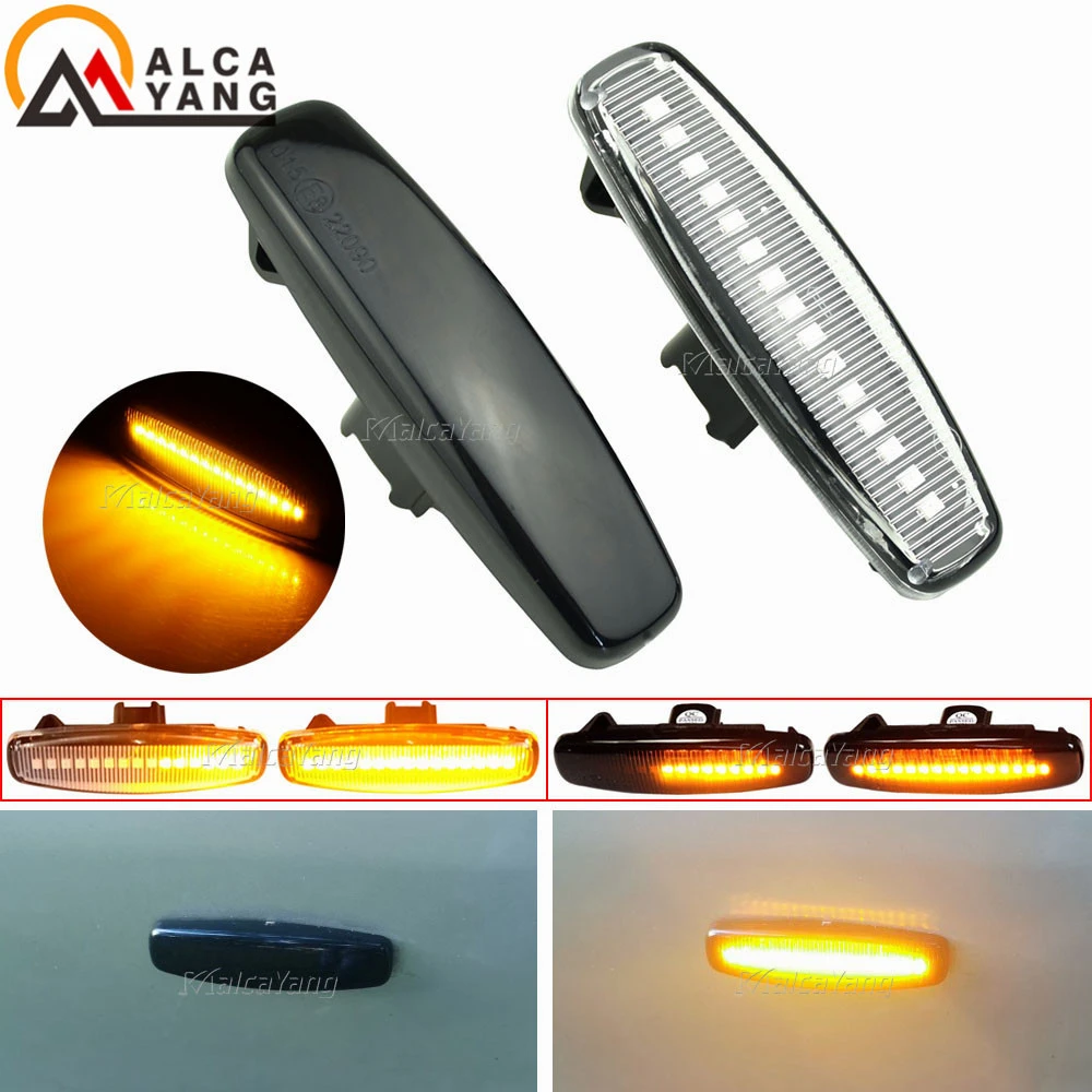 LED Side Mirror Dynamic Turn Signal Light For Nissan Murano Navara