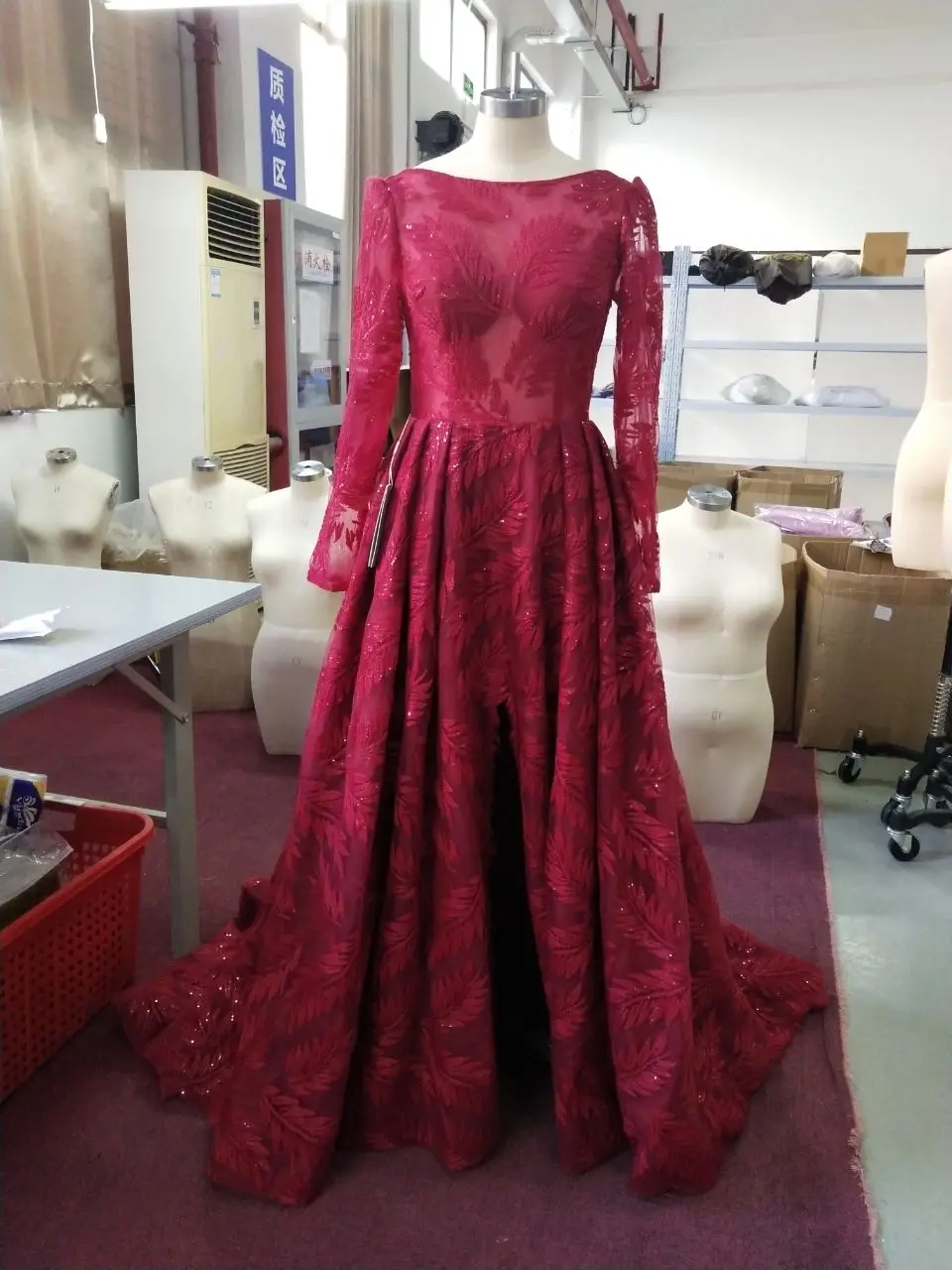 Бордовые Длинные вечерние платья с вырезом лодочкой на молнии Vestido Вечерние платья Abendkleider платья Robe De Soiree Longue