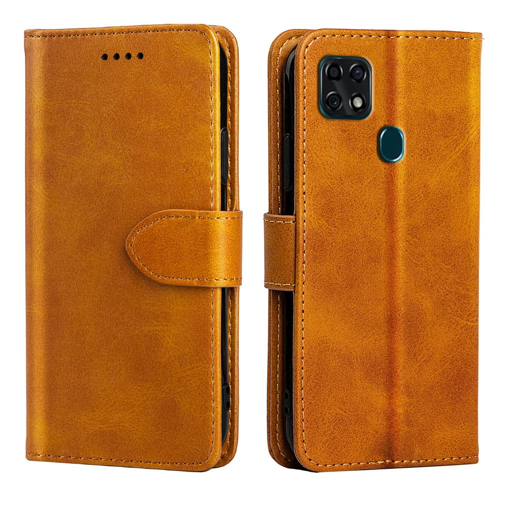 SRHE чехол для zte Blade 20, умный чехол, кожаный силиконовый Магнитный чехол-кошелек, чехол для zte Blade 20 Smart V1050, чехол - Цвет: Цвет: желтый