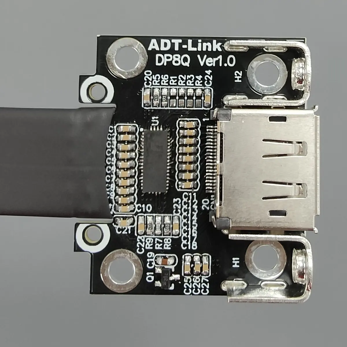 Adaptador do Porto da Exposição para o Portátil Video do pc e a Tevê Cabo Protegido Extensor da Fita dp ao dp 4k Hdr 165hz - Imagem 4