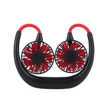 

Mini USB Portable Fan Neck Fan Neckband With Rechargeable Battery Small Desk Fans Handheld Air Cooler Conditioner For Room