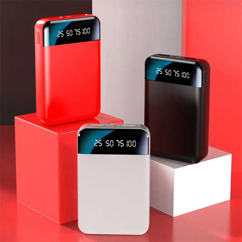 power bank 10000mah Mini Power Bank 80000mAh Portable Charger LED Light Fast Charge External Battery Charger for Xiaomi Office Travel Camping power bank mini