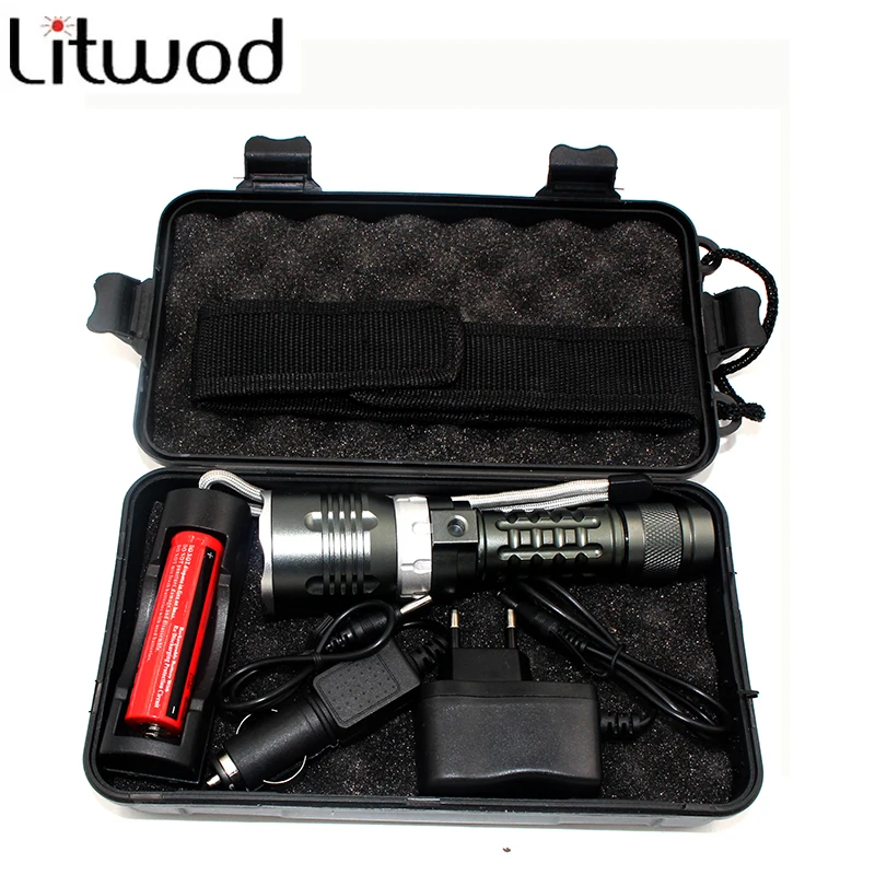 Litwod 45 высокая яркость XM-L2 5000 люмен фонарь для дайвинга Профессиональный Дайвинг linternas Водонепроницаемый Дайвинг фонарик для плавания