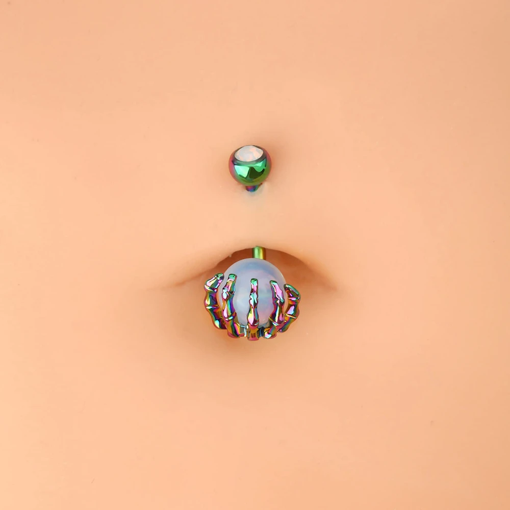 Anneau de nombril,7 1.6 10 5 8mm  Piercing de nombril en acrylique pour