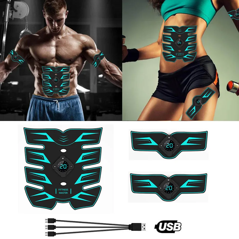 

EMS Abdominal Belt Electrostimulation ABS Muscle Stimulator Hip Muscular Trainer Toner Home Gym Fitness Equipment Women Men