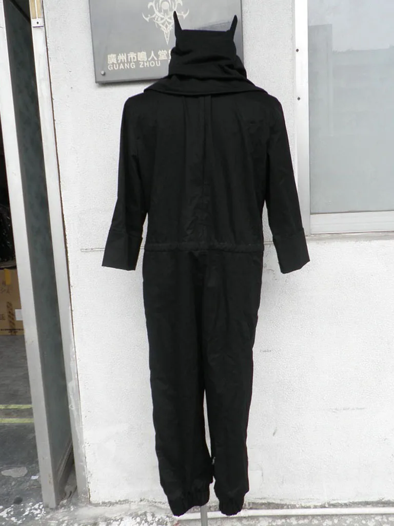 Аниме Наруто Kankuro косплей мужские черные костюмы-комбинезоны Хэллоуин