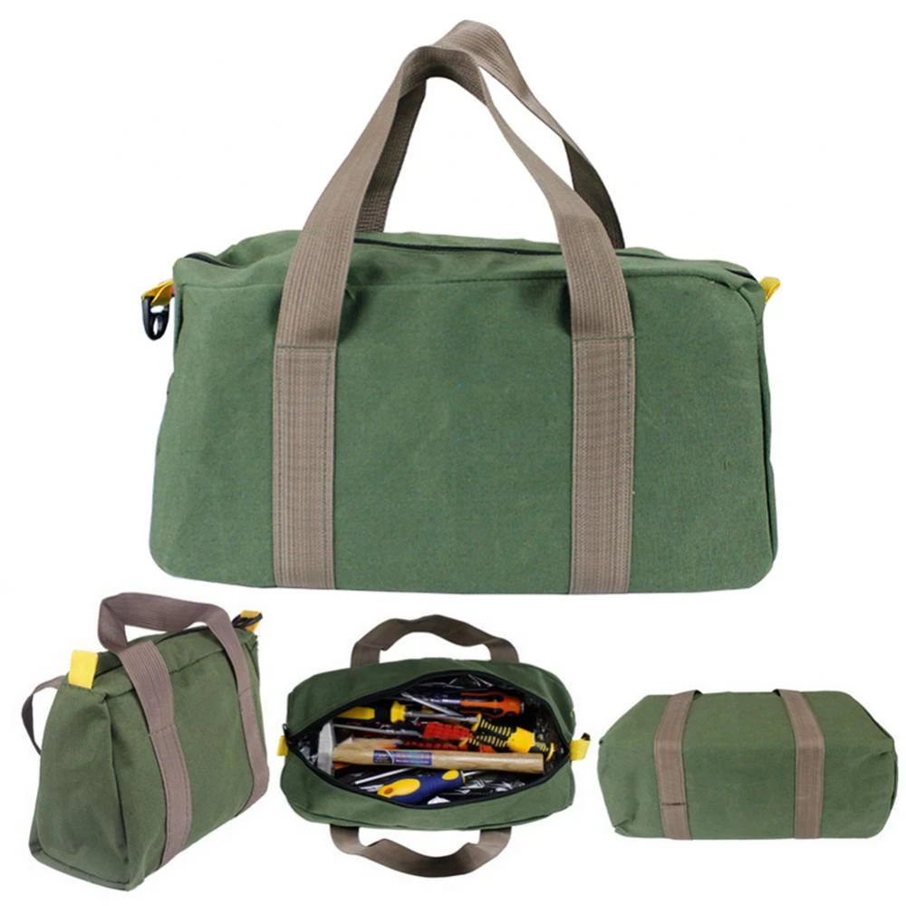 Multi-function Tool Bags Canvas Portable Storage Bag Wrench Screwdriver Organizer Pouch Toolkit Canvas Storage Bag Tools tool pouch