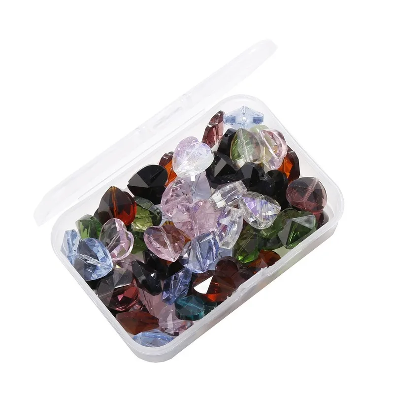 1 Boxes 14mm Crystal Glass Loose Czech Beads Heart Shape Bead For Making DIY Necklace Bracelet Jewelry Accessories | Украшения и