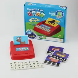 Игрушка английская надпись игровая консоль английское слово память детская развивающая Раннее детство игрушка