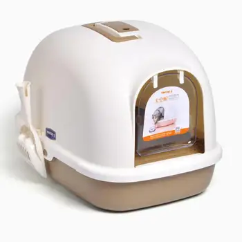 

Cat Sand Pot Double-deck Anti-splash Extra Large Cat Toilet Cat Articles Deodorizing Closed Pine Cat Dung Pot