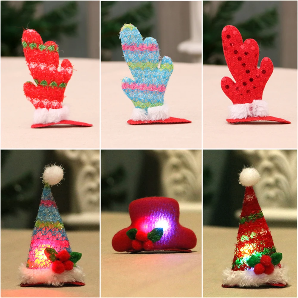 

Dropship Christmas Gifts Hairband Clips Glowing Light Up Headband Hat Illuminated Cap Head Glow Party Supplies for Kids Girls