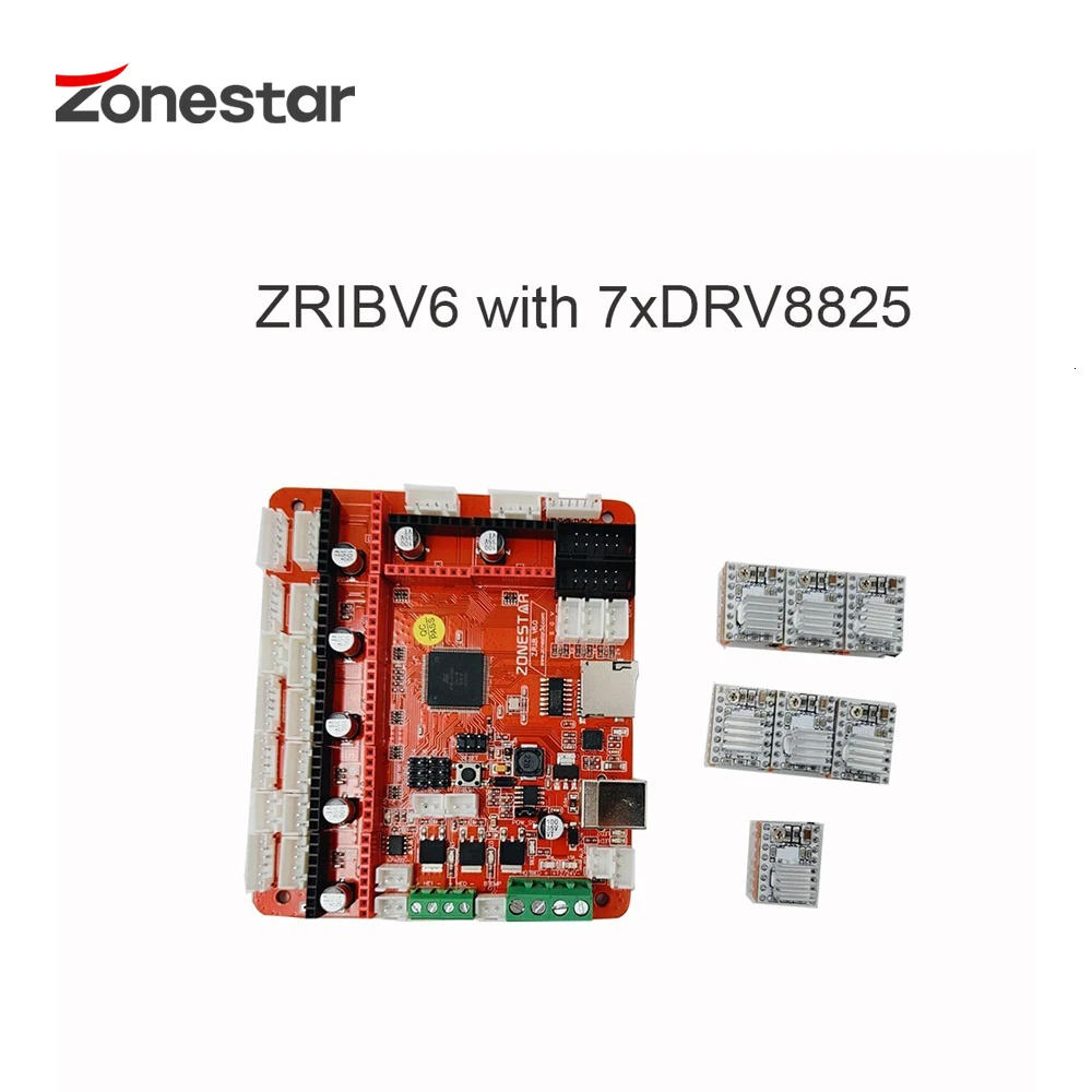 ZONESTAR ZRIBV6 новейший 3d принтер плата управления материнская плата контроллер совместим с Ramps V1.4 ATMEGA2560 четыре экструдера