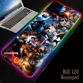 

MRGBEST Star War Extra Large Gaming Mousepad Natural Rubber Gaming Mouse Mat with Locking Edge or Luminous USB LED Dropshipping