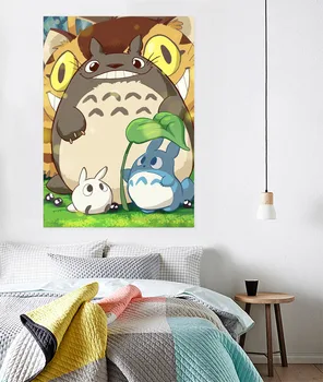 

[Self-Adhesive] 3D My Neighbor Totoro 842 Japan Anime Wall Stickers Mural Decal Wall Murals AJ WALLPAPER Belly