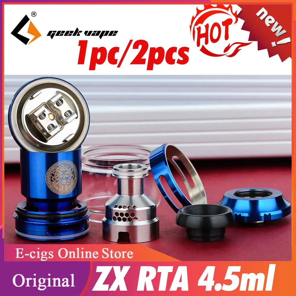 Оригинальный бак GeekVape ZX RTA емкостью 4 5 мл с поддержкой одной/двойной катушки для
