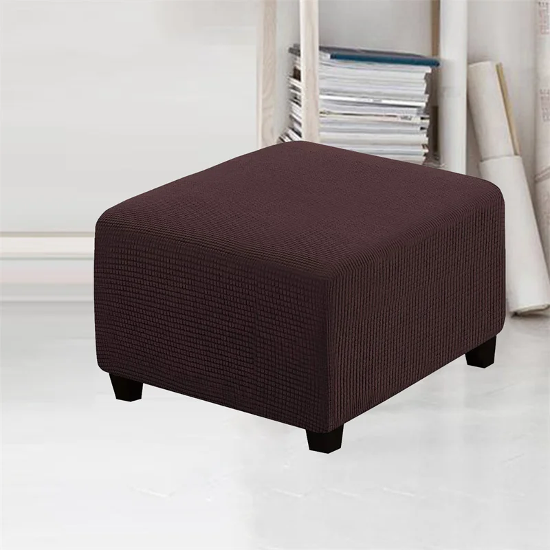 Details about   Stretch Footstool Chair Covers Jacquard Seat Slipcover Dustproof Protector Decor