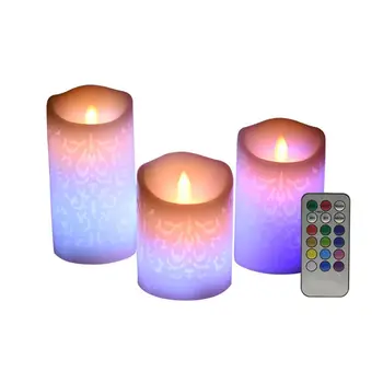 

Realistic and Bright Flickering Bulb Battery Operated Flameless LED Tea Light for Seasonal / Festival Celebration