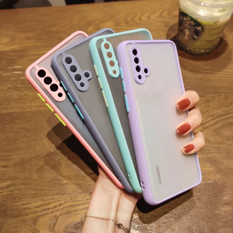 Матовый чехол для телефона Huawei P30 Lite P40 Pro P20 Mate 30 P 20 Honor 9X Nova 7 6 SE силиконовый бампер