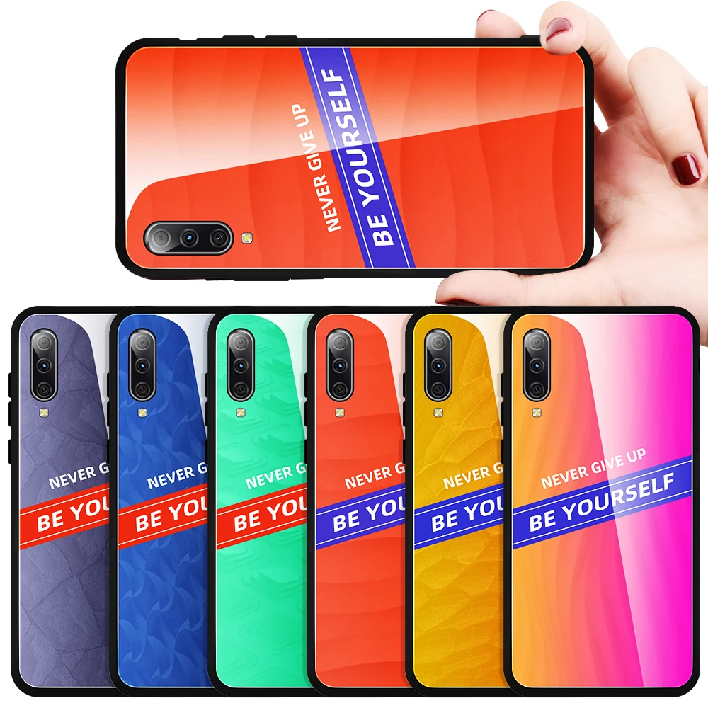 Tide Brand Gradient Tempered Glass Phone Case For Asus Zenfone max pro m1 m2 zb602kl zb633kl zb631kl zb601kl Protective |