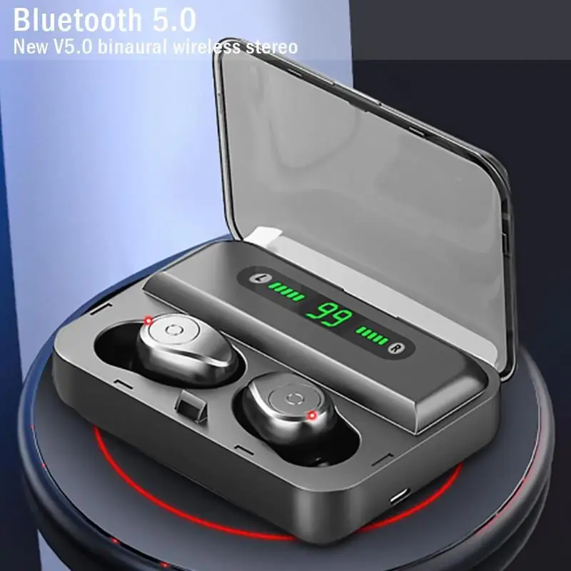 Беспроводные наушники Bluetooth наушники спортивные шумоподавление Гарнитура мини наушники для бега наушники-вкладыши F9-5 TWS для huawei Xiaomi