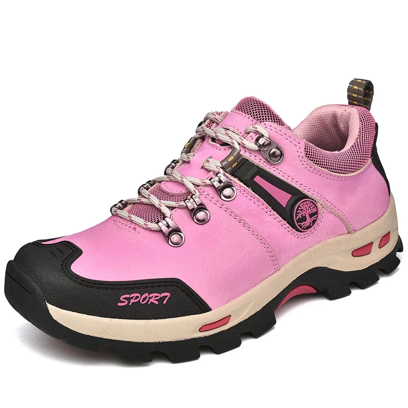 Couple Hiking Shoes Classic Durable Waterproof Anti-Slip Outdoor Climbing Trekking Boots Autumn 2021 New Sneakers Unisex