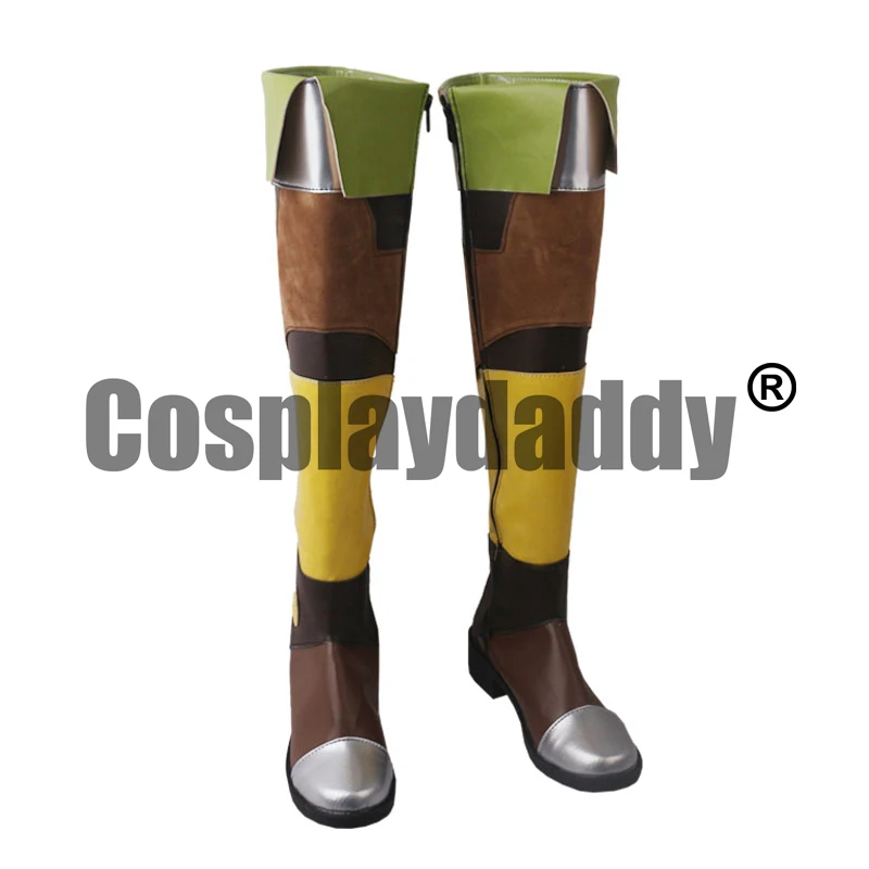 Hylian Princess Cosplay Boots Of Hyrule Scarpe Cosplay Stivali Alti Al Ginocchio S008
