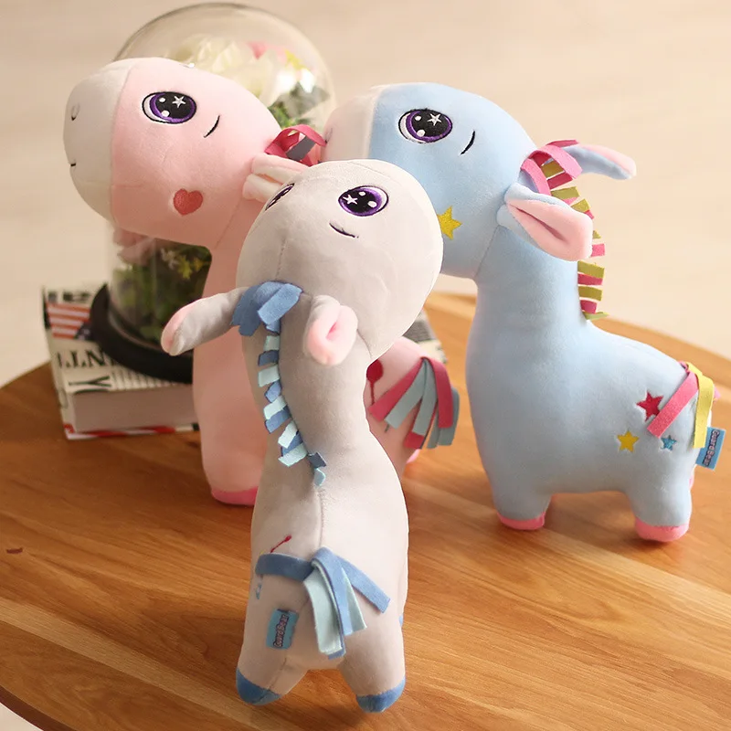 25 см Kawaii Ослик милая плюшевая кукла мягкая лошадь мягкие игрушки домашнее украшение в виде животного игрушки дети девочка ребенок Рождественский подарок на день рождения