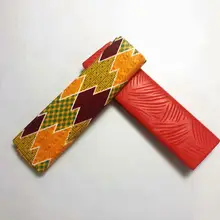 С Африканским принтом, вощеная ткань фуксия 4 ярдов Воск Африканский Воск печатает ткань нигерийский батик Горячая Печатный воск дизайн для женщин