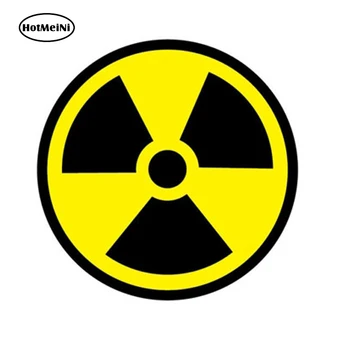 

HotMeiNi 13cm x 13cm Car Styling RADIATION SYMBOL Personality Reflective Car Sticker