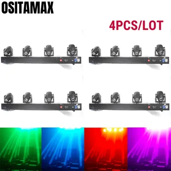 

4PCS RGBW LED Beam Party Disco Light 4x10w 4 Heads DMX512 Control free shipping Luces Beam Stage DJ Lighting