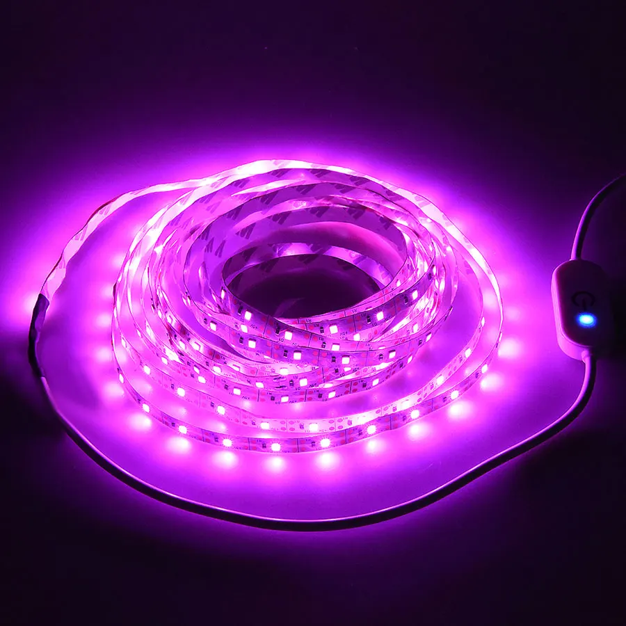 5V USB LED Grow Light Full Spectrum waterproof LED Strip Lights 2835 60LEDs Phyto Lamps For Greenhouse Hydroponic Plant Growing