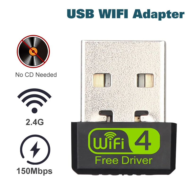 Usb wifi адаптер ethernet lan беспроводной 802.11n карта ключ для ноутбука антенна 2 4g wi fi