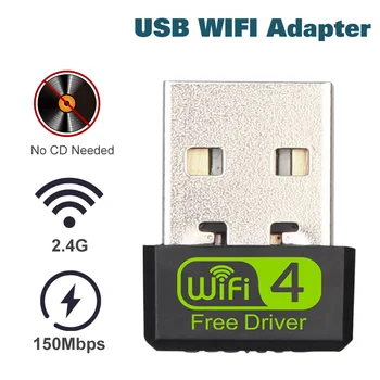 

usb wifi adapter ethernet lan wireless 802.11n laptop dongle card antena adaptador 2.4g wi fi receiver wi-fi mini mbps