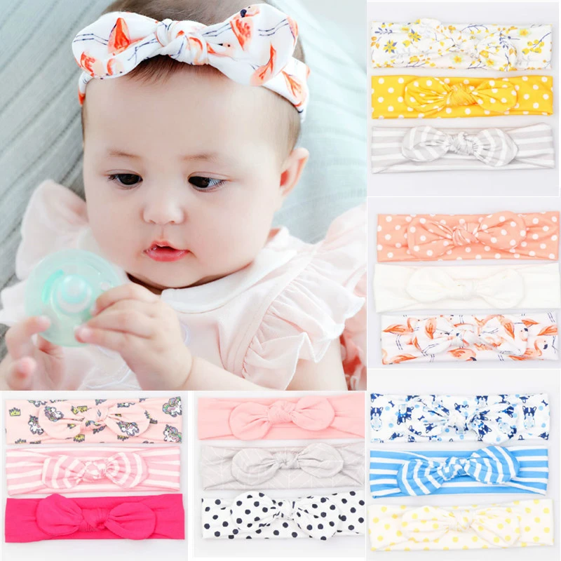 3 Pieces Ensemble Nœuds Floraux Bebe Bandeau Dot Nœud Papillon Bebe Fille Bandeaux Coton Enfants Bandeau Cheveux Filles Accessoires De Cheveux Aliexpress Beaute Sante