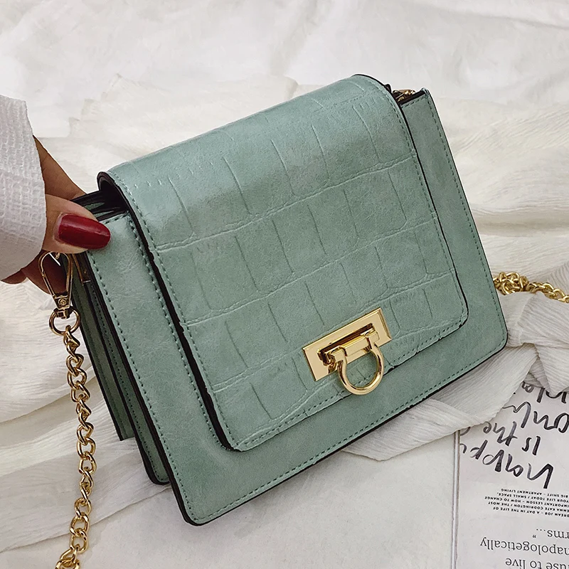 

Luxury Design Stone Pattern PU Leather Crossbody Bags For Women 2019 Small Shoulder Messenger Bag Travel Purses And Handbags