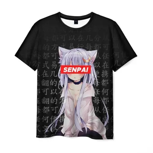 Мужская футболка 3D SENPAI ANIME | одежда