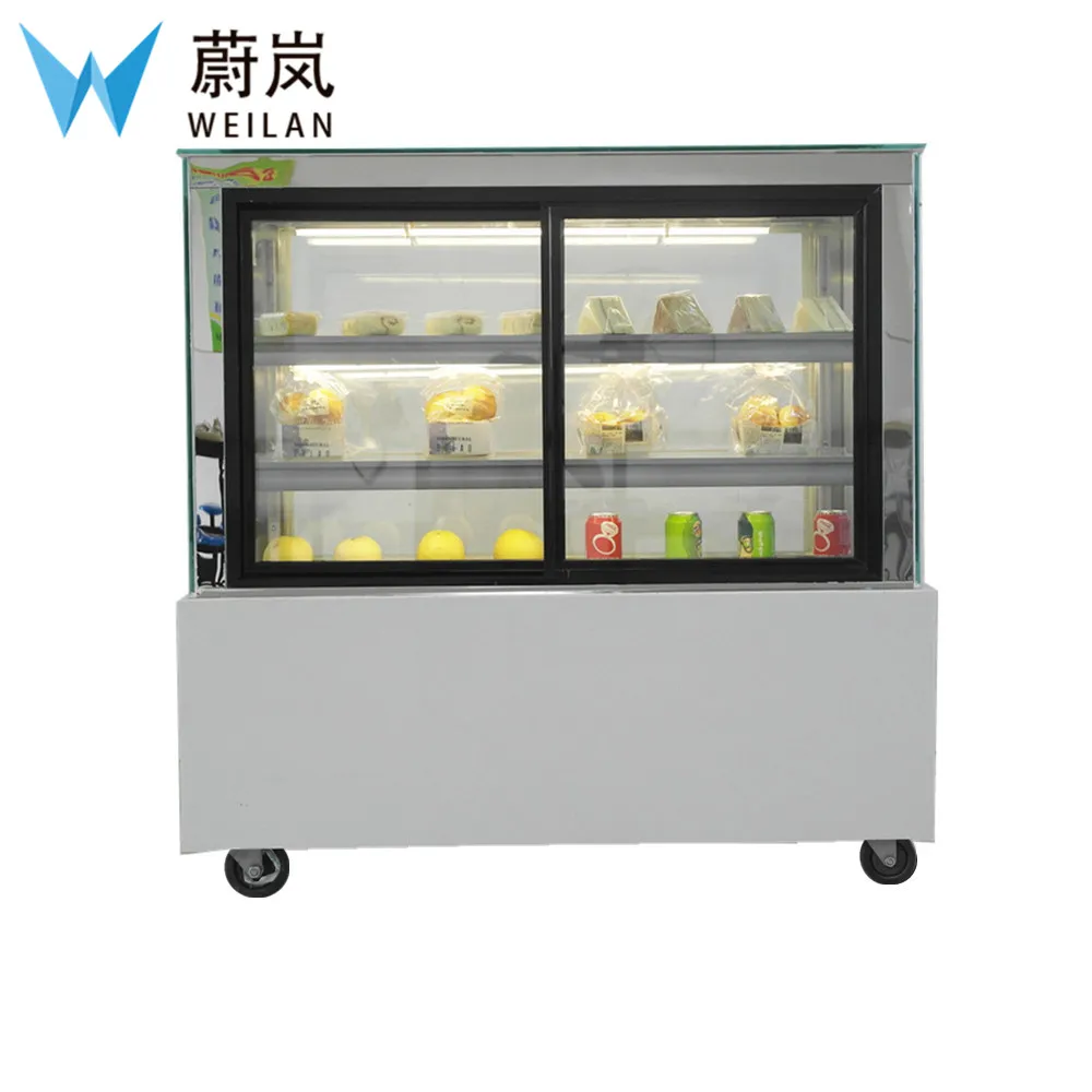 

1.2M 220V 2℃-8℃ Freestanding cake display cooler commercial cake refrigerator