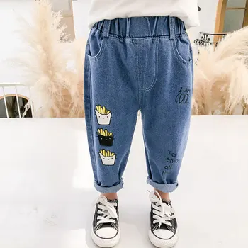 

2020 Boys' jeans autumn new Korean children's clothing baby's cartoon casual boys' pants high quality trouser wear 1-103